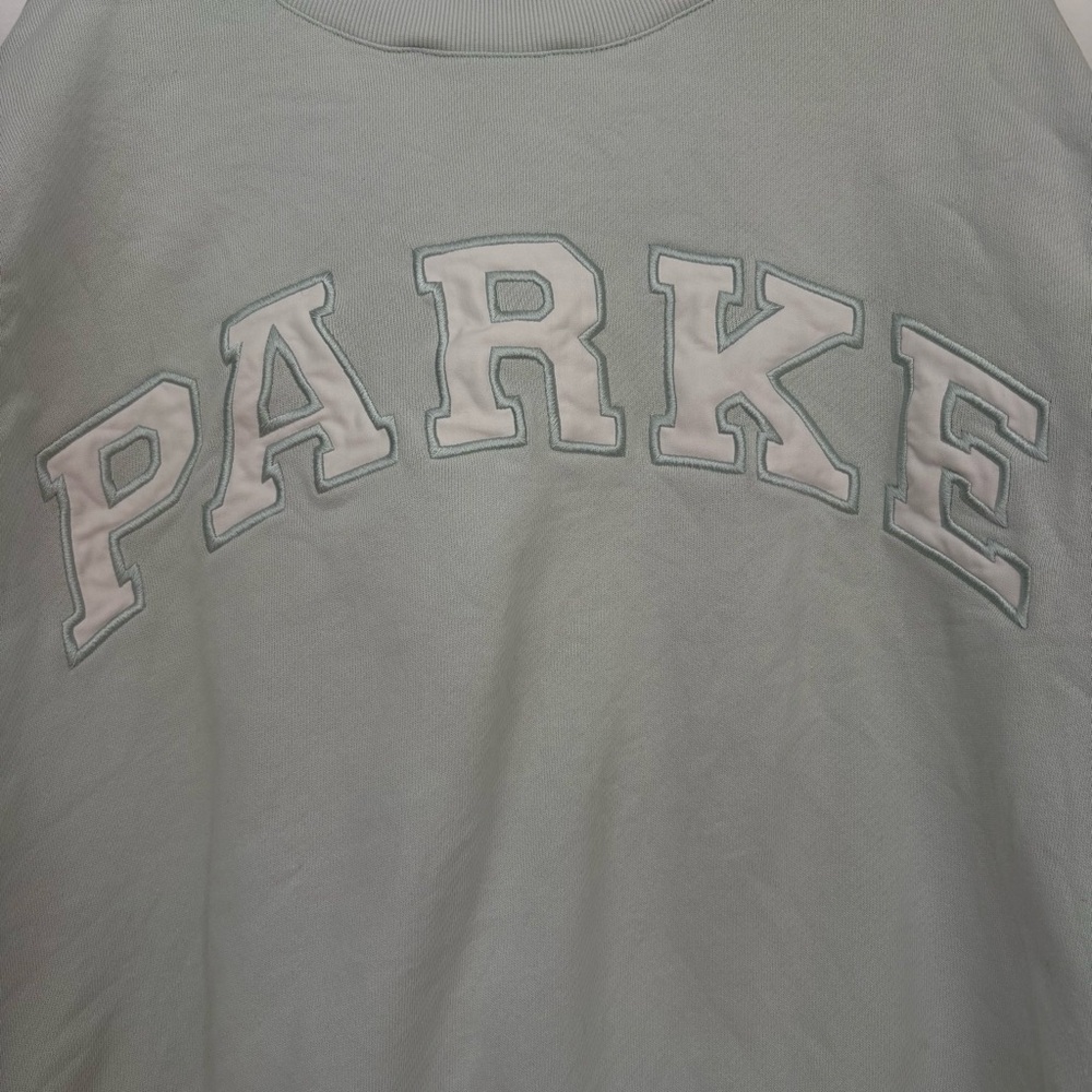 PARKE light blue mock neck crewneck - Picture 3 of 6